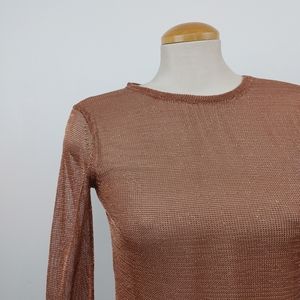 REED KRAKOFF |Rust Brown Long Sleeve Top